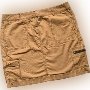 J JILL multi pocket, functional, mustard orange skirt | size 12